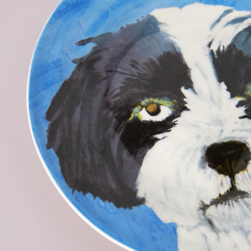 NWT Anthropologie Set of 4 Carol Atkins Furry Friends Dessert  Salad Plates - Picture 6 of 9